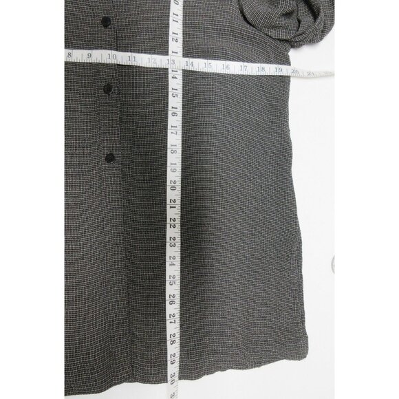 Eileen Fisher women's long sleeve textured woven rayon v-neck tunic top M - Picture 9 of 11